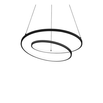 Ideal Lux - Lampadario LED dimmerabile a sospensione con cavo OZ LED/48W/230V Ø 60 cm CRI 90 nero