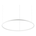 Ideal Lux - Lampadario LED dimmerabile a sospensione su cavo ORACLE SLIM LED/42W/230V 3000K CRI 90 Ø 90 cm bianco