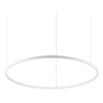 Ideal Lux - Lampadario LED dimmerabile a sospensione su cavo ORACLE SLIM LED/42W/230V 3000K CRI 90 Ø 90 cm bianco