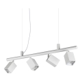 Ideal Lux - Lampadario LED sospeso con cavo DYNAMITE 4xGU10/7W/230V CRI 90 bianco