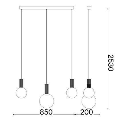 Ideal Lux - Lampadario LED sospeso con cavo ODEON LED/20W/230V CRI 90 beige/bianco