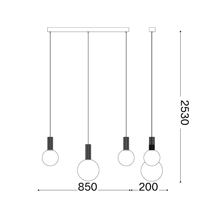 Ideal Lux - Lampadario LED sospeso con cavo ODEON LED/20W/230V CRI 90 beige/bianco