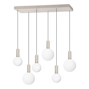 Ideal Lux - Lampadario LED sospeso con cavo ODEON LED/39W/230V CRI 90 beige/bianco
