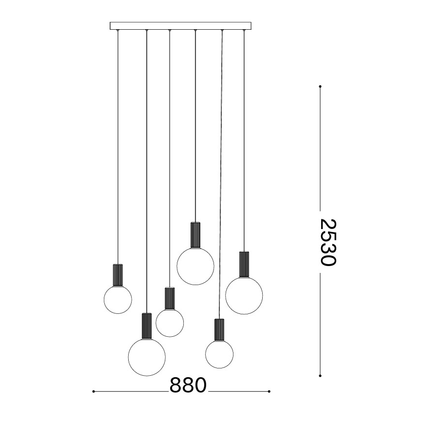 Ideal Lux - Lampadario LED sospeso con cavo ODEON LED/39W/230V CRI 90 beige/bianco