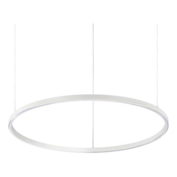 Ideal Lux - Lampadario LED sospeso con cavo ORACLE SLIM LED/37W/230V 4000K CRI 90 Ø 70 cm bianco