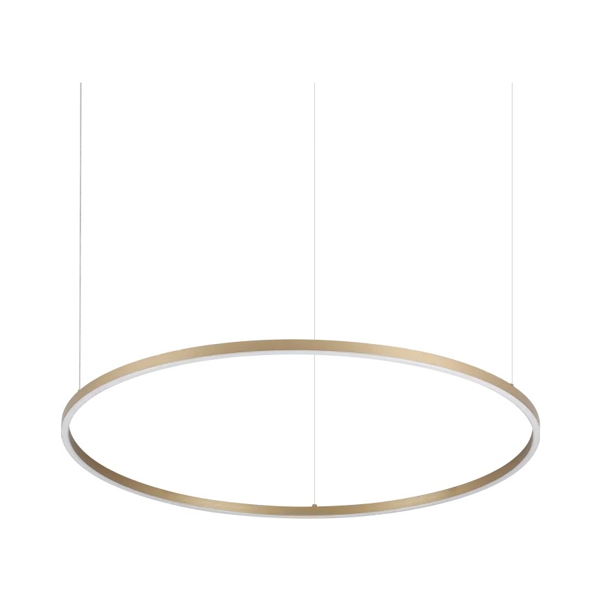 Ideal Lux - Lampadario LED a sospensione con cavo ORACLE SLIM LED/53W/230V 3000K CRI 90 Ø 90 cm oro