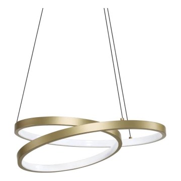 Ideal Lux - Lampadario LED sospeso con cavo OZ LED/38W/230V Ø 40 cm CRI 90 dorato