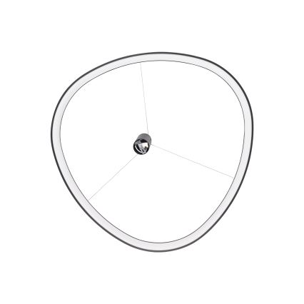 Ideal Lux - Lampadario LED sospeso su cavo GEMINI LED/78W/230V 2700K Ø 105 cm CRI 90 nero