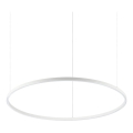 Ideal Lux - Lampadario LED sospeso su cavo ORACLE SLIM LED/53W/230V 4000K CRI 90 Ø 90 cm bianco