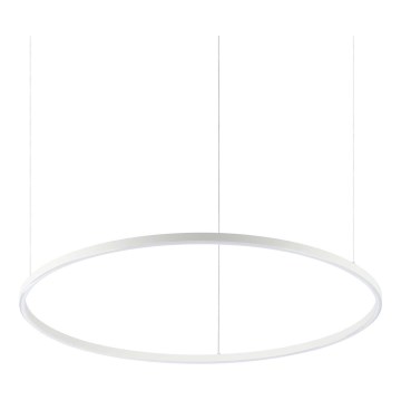 Ideal Lux - Lampadario LED sospeso su cavo ORACLE SLIM LED/53W/230V 4000K CRI 90 Ø 90 cm bianco