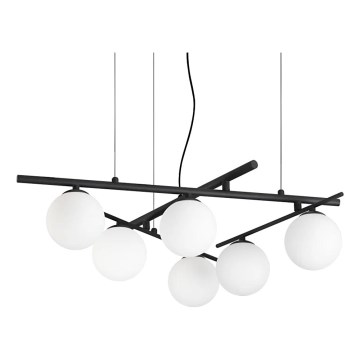 Ideal Lux - Lampadario LED su cavo ATLAS 6xG9/3W/230V nero