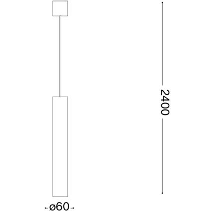 Ideal Lux - Lampadario LED su cavo LOOK 1xGU10/7W/230V CRI 90 Ø 6 cm cromo lucido