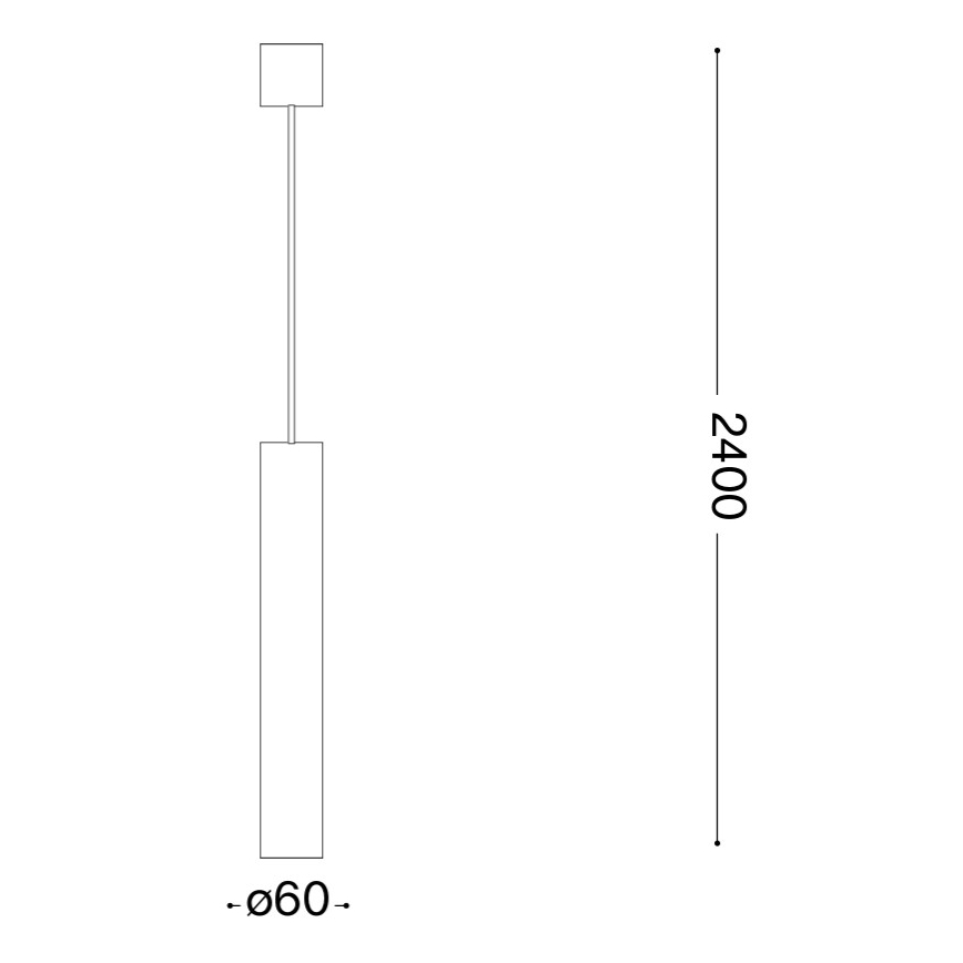 Ideal Lux - Lampadario LED su cavo LOOK 1xGU10/7W/230V CRI 90 Ø 6 cm cromo lucido