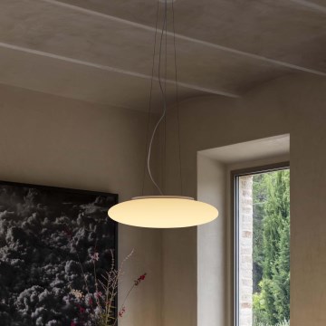 Ideal Lux - Lampadario sospeso a cavo 3xE27/42W/230V Ø 42,5 cm bianco