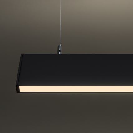 Ideal Lux - Lampadario sospeso a cavo LINUS LED/32W/230V 3000K CRI 90 120 cm nero