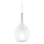 Ideal Lux - Lampadario sospeso su cavo KALIQUE 1xE27/42W/230V Ø 18 cm trasparente