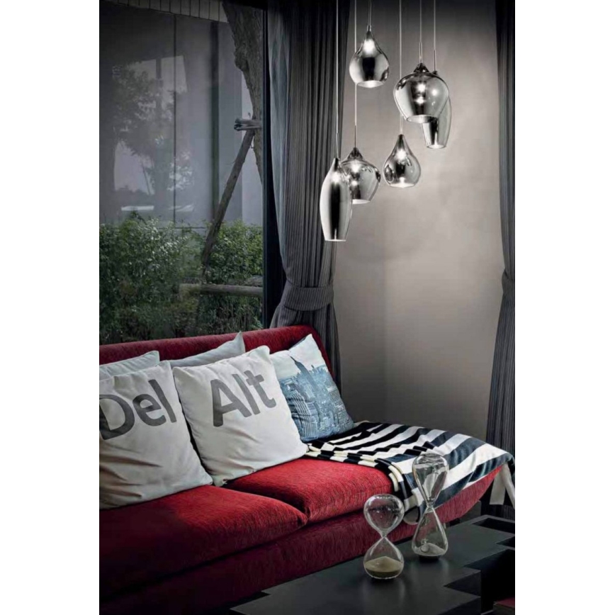 Ideal Lux - Lampadario su filo SOFT 6xE14/40W/230V
