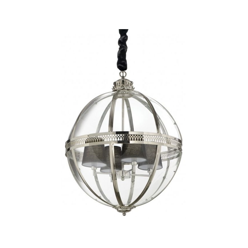 Ideal Lux - Lampadario su filo WORLD 4xE14/40W/230V