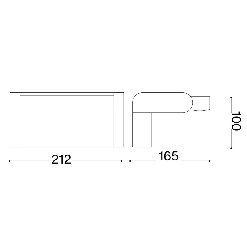 Ideal Lux - LED Applique da esterno con sensore SWIPE LED/21W/230V CRI 90 IP54 bianco