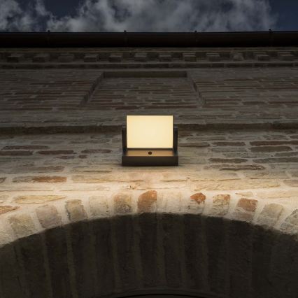 Ideal Lux - LED Applique da esterno con sensore SWIPE LED/21W/230V CRI 90 IP54 marrone