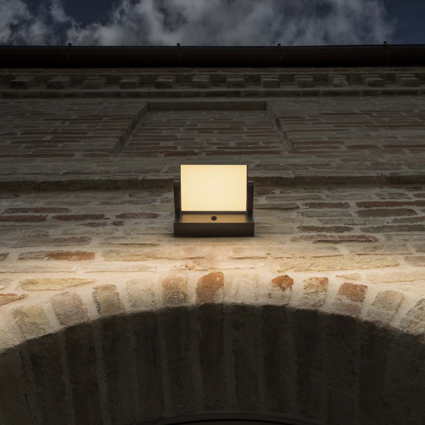 Ideal Lux - LED Applique da esterno con sensore SWIPE LED/21W/230V CRI 90 IP54 marrone
