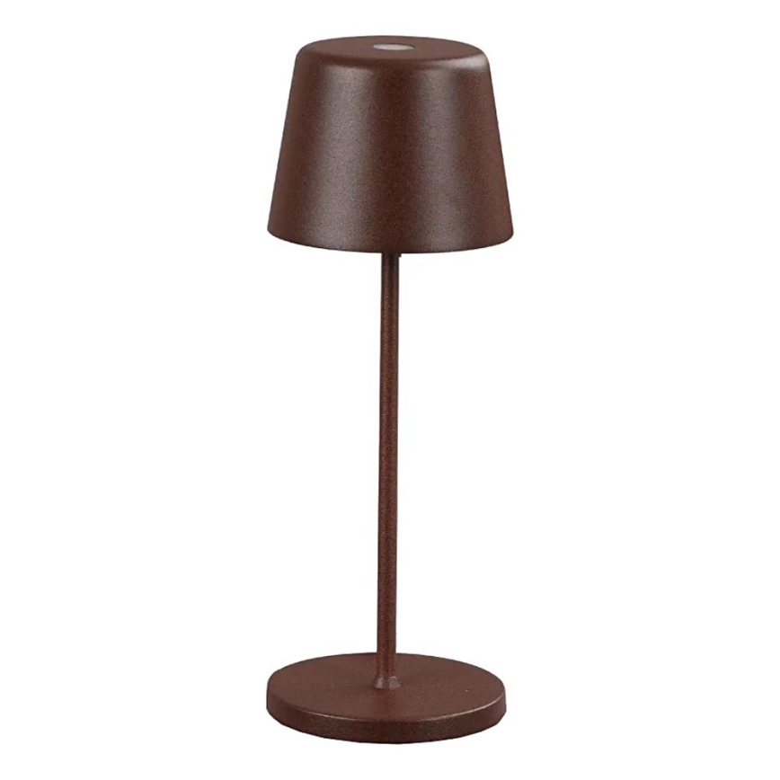 Ideal Lux - LED Dimmerabile touch per esterni lampada da tavolo CUTE LED/2,5W/3,7V 3000 mAh USB 2200-2700K IP65 marrone