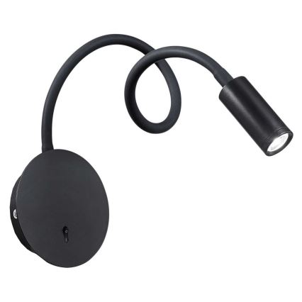 Ideal Lux - LED Lampada flessibile piccola FOCUS LED/3,5W/230V CRI 90 nera