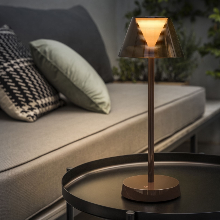 Ideal Lux - LED Lampada touch dimmerabile LOLITA LED/2,8W/5V 2200 mAh IP54 marrone
