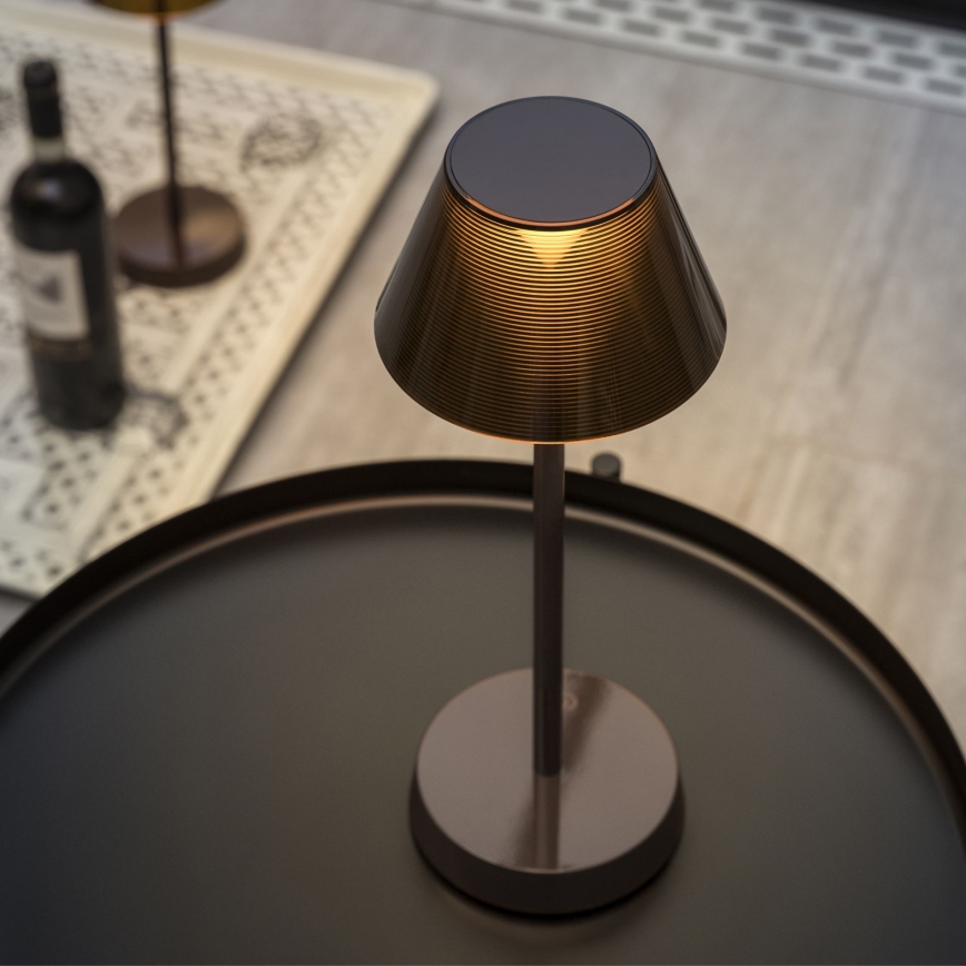 Ideal Lux - LED Lampada touch dimmerabile LOLITA LED/2,8W/5V 2200 mAh IP54 marrone