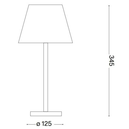 Ideal Lux - LED Lampada touch dimmerabile LOLITA LED/2,8W/5V 2200 mAh IP54 marrone