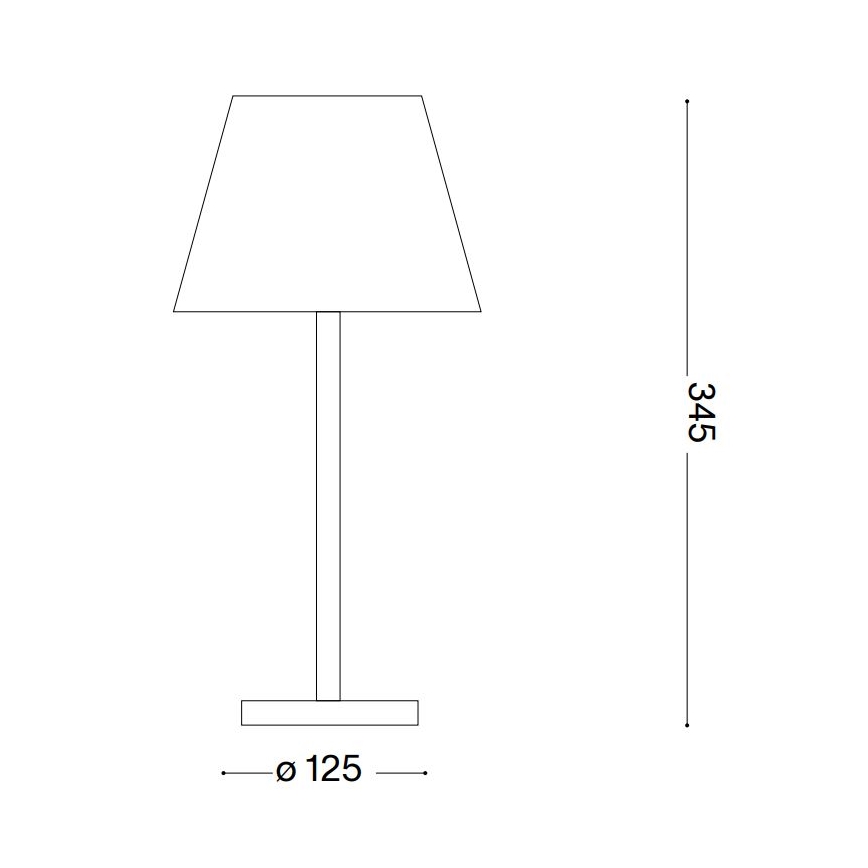 Ideal Lux - LED Lampada touch dimmerabile LOLITA LED/2,8W/5V 2200 mAh IP54 marrone