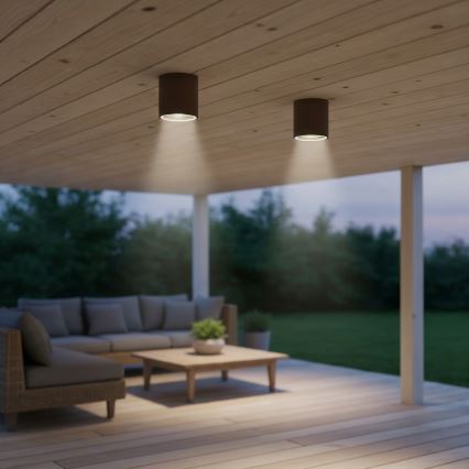 Ideal Lux - Luce Spot da bagno GUN 1xGU10/28W/230V IP55 marrone