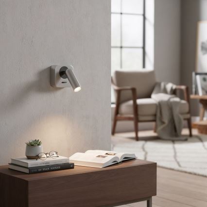 Ideal Lux - Luce Spot da parete a LED BEAN LED/3W/230V CRI 90 cromo lucido