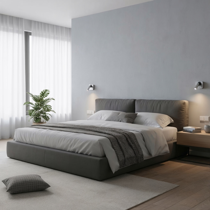 Ideal Lux - Luce Spot da parete a LED BEAN LED/3W/230V CRI 90 cromo lucido