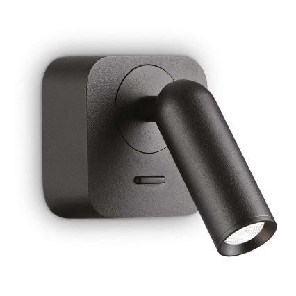 Ideal Lux - Luce Spot da parete a LED BEAN LED/3W/230V CRI 90 nero