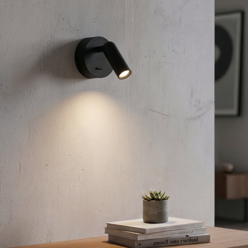Lampada Da Parete Ideal Lux BINOMIO - Design Moderno In Nero Con Vetro - Dimmerabile E Lampadina G9 Inclusa
