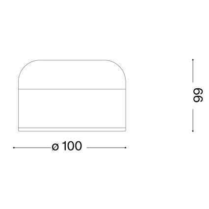 Ideal Lux - Lampada da tavolo dimmerabile a LED con touch MIGNON LED/5W/5V 1500 mA pr. 10 cm CRI 90 marrone