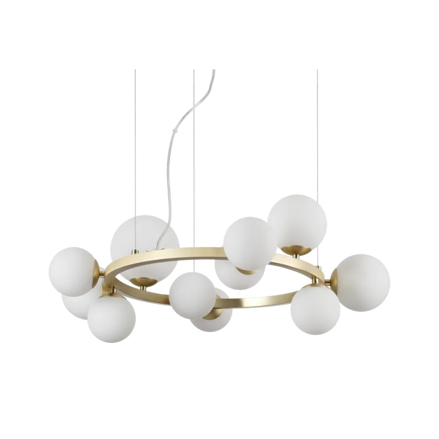 Ideal Lux - Paralume di ricambio per lampadario/apparecchio/lampada PERLAGE, Ø 12 cm, bianco