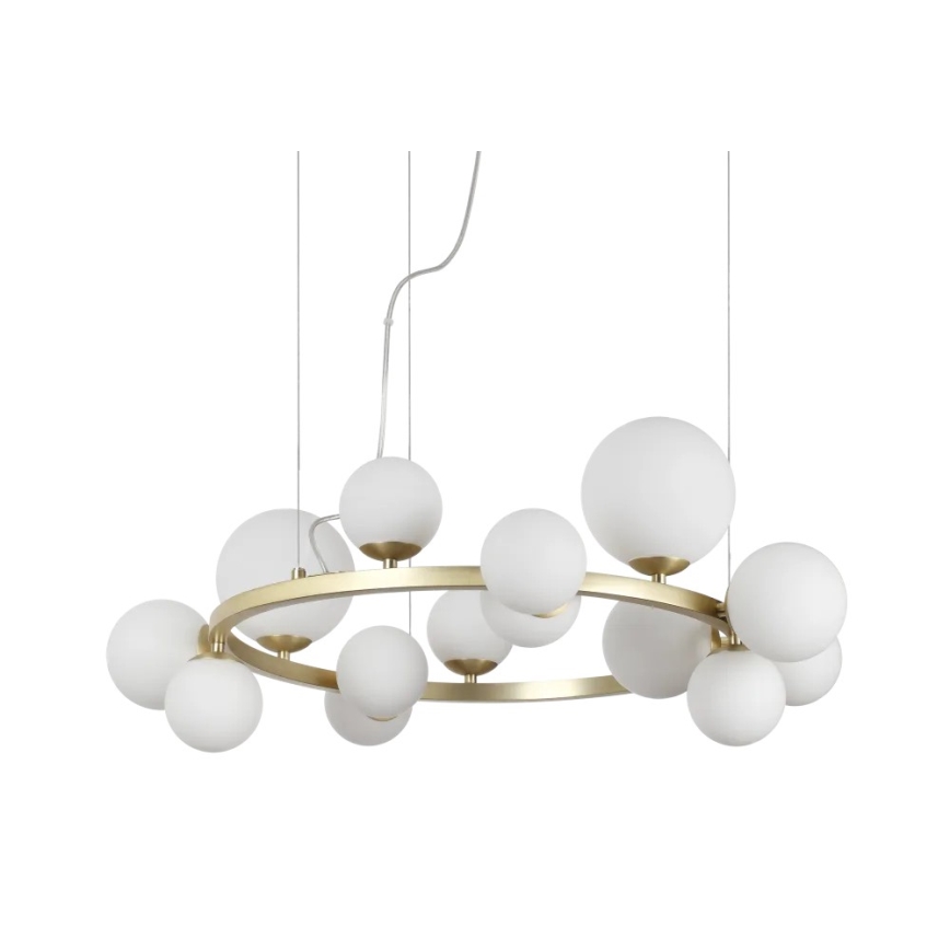 Ideal Lux - Paralume di ricambio per lampadario/apparecchio/lampada PERLAGE, Ø 12 cm, bianco