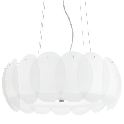 Ideal Lux - Paralume di ricambio per lampadario e plafoniera OVALINO, bianco