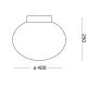 Ideal Lux - Plafoniera CANDY 1xE27/42W/230V diametro 40 cm bianco