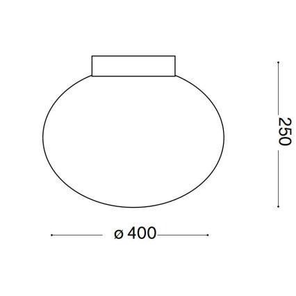 Ideal Lux - Plafoniera CANDY 1xE27/42W/230V diametro 40 cm bianco