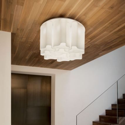 Ideal Lux - Plafoniera COMPO 10xE27/52W/230V diam. 73,5 cm bianca