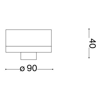 Ideal Lux - Plafoniera da esterno CLIO 1xE27/42W/230V IP44 bianco