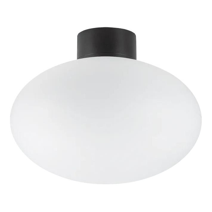Ideal Lux - Plafoniera da esterno CLIO 1xE27/42W/230V IP44 nero