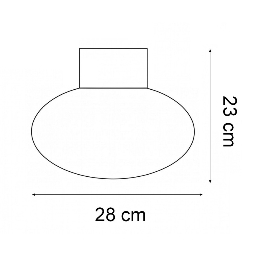 Ideal Lux - Plafoniera da esterni CLIO 1xE27/42W/230V Ø 28 cm IP44 antracite