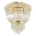 Ideal Lux - Plafoniera di cristallo DUBAI 3xE14/28W/230V diametro 32 cm oro