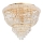 Ideal Lux - Plafoniera di cristallo DUBAI 6xE14/28W/230V diametro 52 cm oro