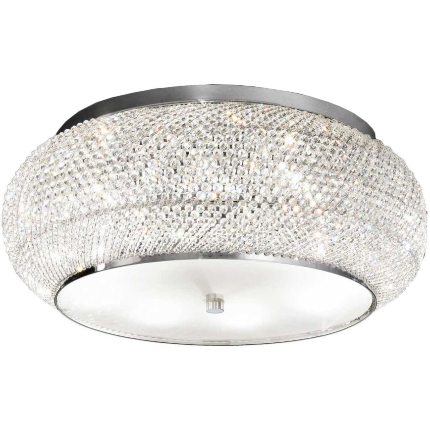 Ideal Lux - Plafoniera di cristallo PASHA 10xE14/40W/230V diametro 55 cromo lucido