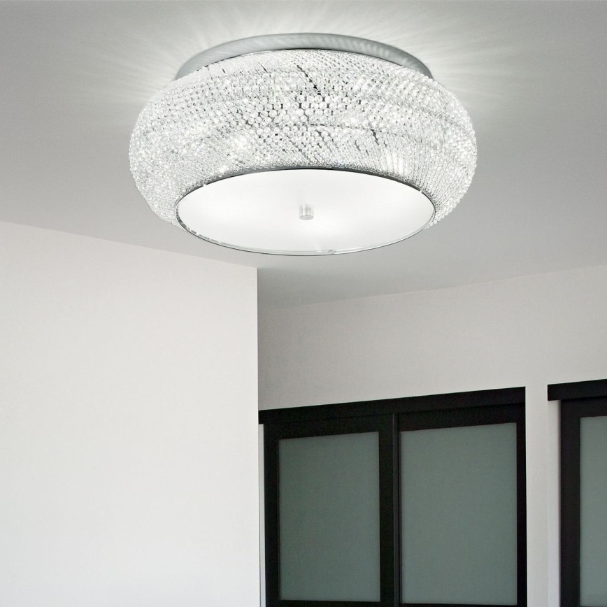 Ideal Lux - Plafoniera di cristallo PASHA 10xE14/40W/230V diametro 55 cromo lucido